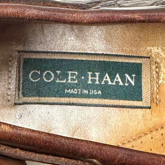 NEW HEELS Rancourt & Co. x Cole Haan Crocodile Moccasin Loafer Made in USA 12 D main image 13